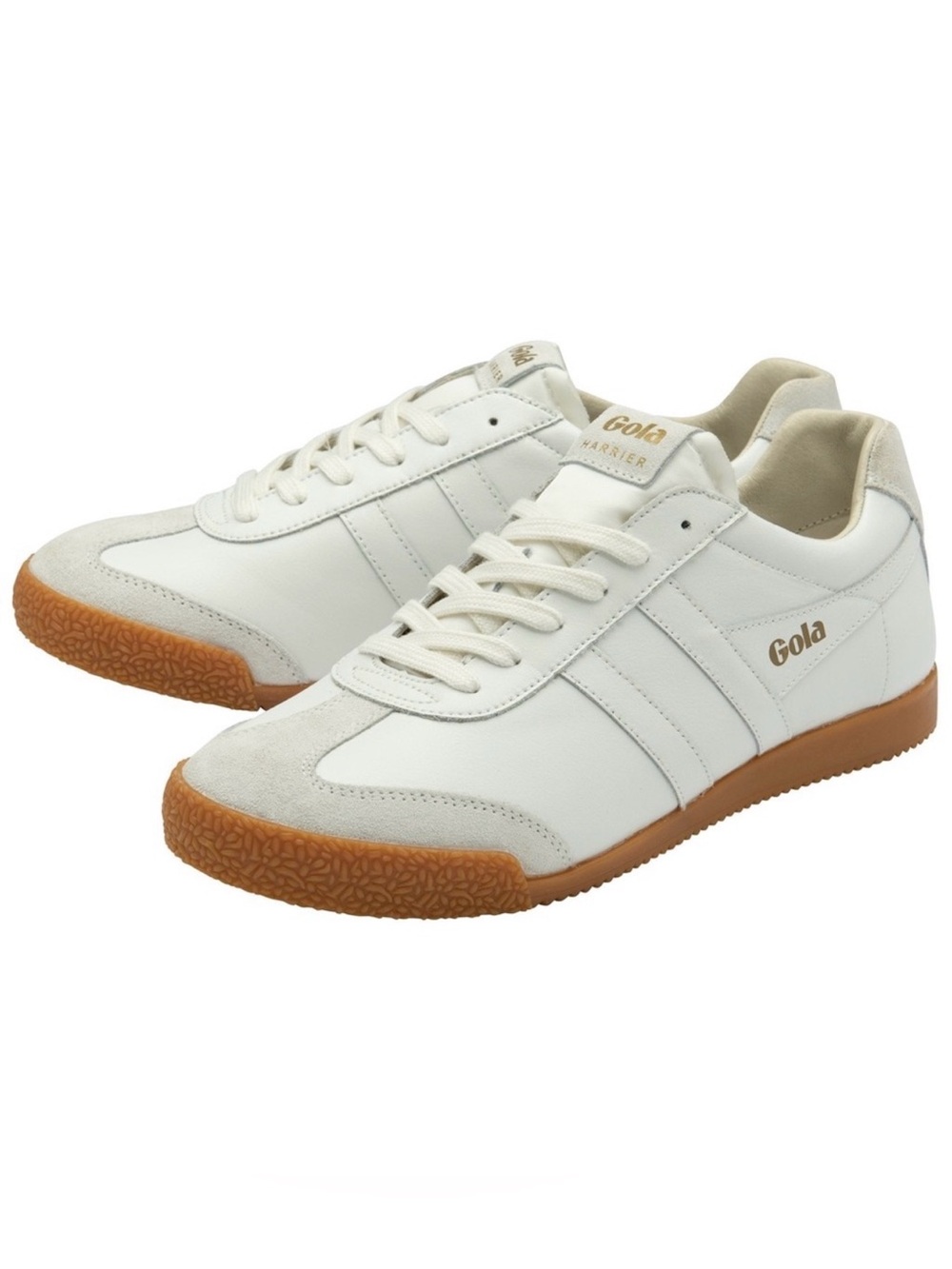 Gola White Leather & Gum Women's Retro Trainer